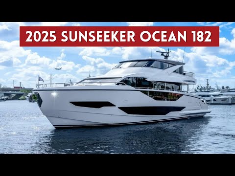 2025 Sunseeker Ocean 182 Yacht Tour | Ultimate Luxury at Fort Lauderdale Boat Show 2024