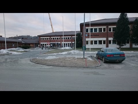 Walking in Klæbu City Centre, Norway