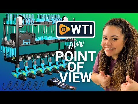 Power Tool Organizer Wall Mount 7 Drill Holder Wall Mount - WTI product video review