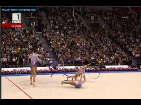 Bulgaria 3 ribbons and 2 hoops Final World Cup Sofia 2012