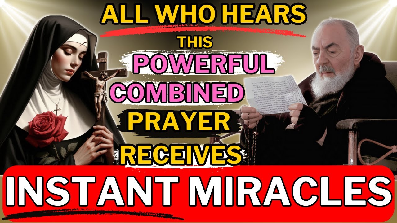 You Shall Receive INSTANT and UNBELEVABLE MIRACLES - Saint RITA OF CASCIA and Saint PADRE PIO 🙏