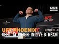 Live Stream: UFC Phoenix Official Weigh-Ins - MMA Fighting
