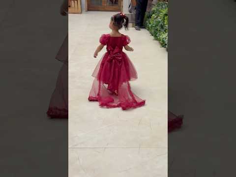 Beautiful dress by Mommy | Barbie Doll #weddingdress #shorts #beautifuldress #viraldress #bow #cute