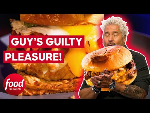 Guy Fieri Tries GUILTY PLEASURE Fried Chicken! | Guy's Grocery Games