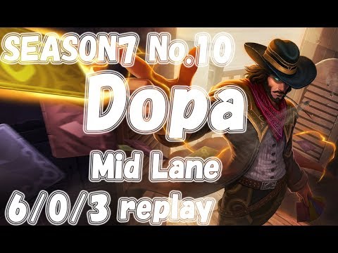 Dopa TwistedFate vs Orianna replay KR LOL Challenger