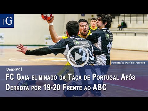 #andebol FC Gaia eliminado da Taça de Portugal apos derrota por 19-20 frente ao ABC