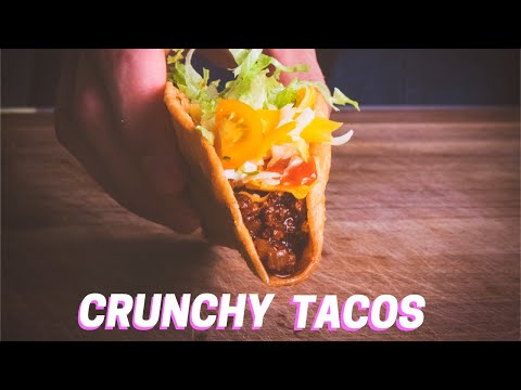 HARD SHELL GROUND BEEF TACOS | Gringo Tacos with Crispy Fried Shells