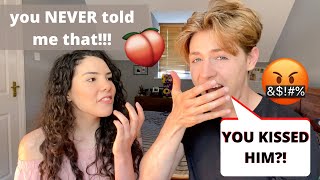 Couple QUIZ Each Other on Their PAST (she goes LATINA on me!!) | Andrea &amp; Lewis