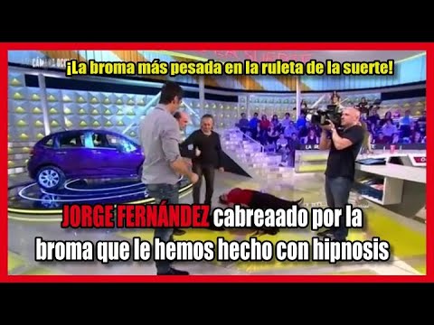 El mosqueo de JORGE FERNÁNDEZ por la broma con hipnosis que le hemos hecho.