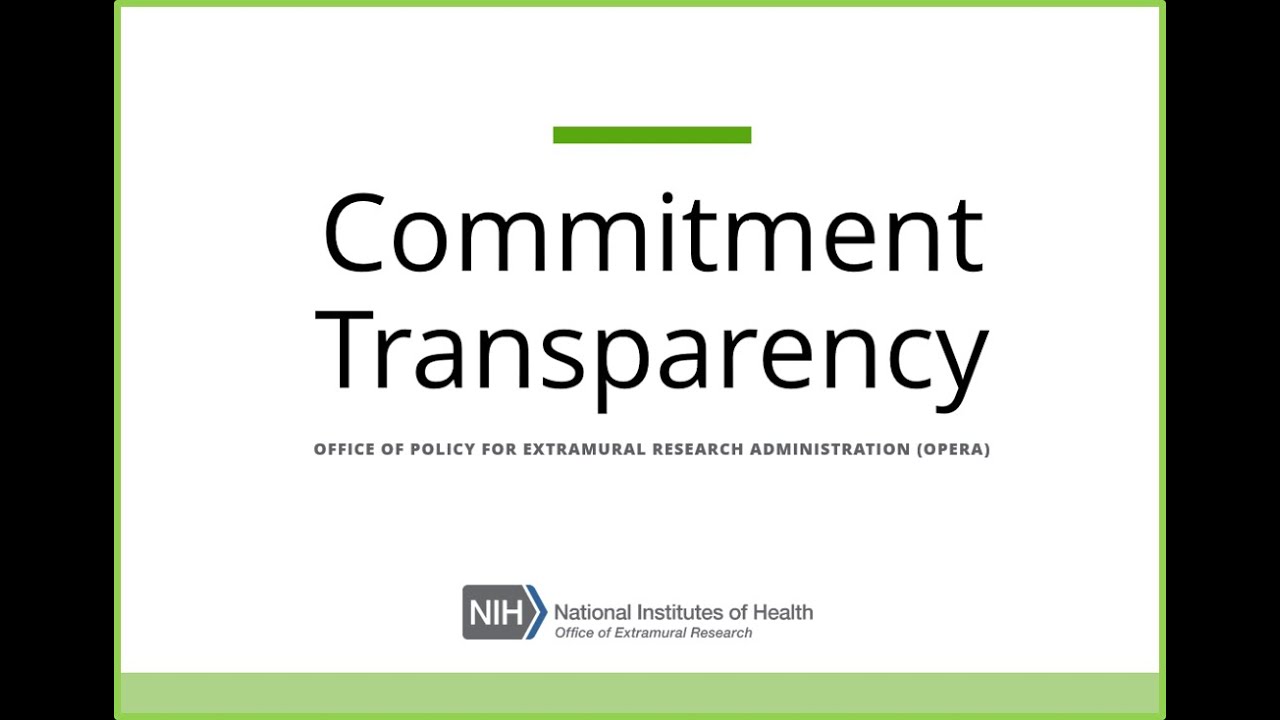 Commitment Transparency