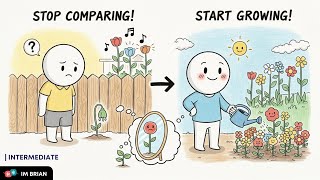 English Podcast - How to Stop Comparing and Start Growing | 🎧 Intermediate