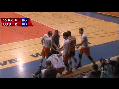 Krispol Września - Cuprum Lubin , I Liga Siatkarzy 2014