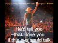Kenny Chesney ~ "If This Bus Could Talk" (lyrics)