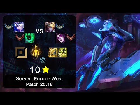 Ashe ADC + Thresh vs Ezreal + Morgana - EUW Challenger - Patch 25.18