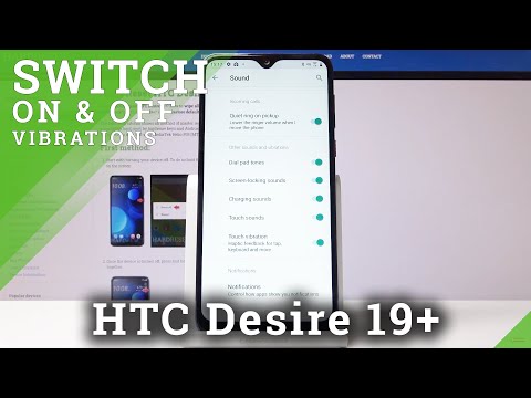 How to Customize Vibration Setup in HTC Desire 19+ |  Android Accessibility Settings