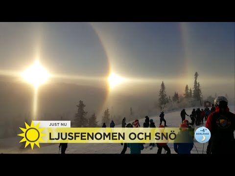 Ljusfenomenet Halo - När iskristaller leker med solen - Nyhetsmorgon (TV4)