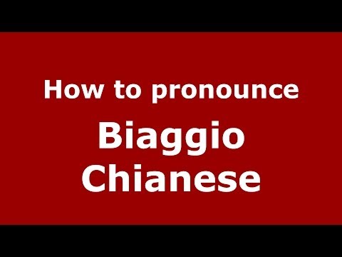 How to pronounce Biaggio Chianese (Italian/Italy)  - PronounceNames.com