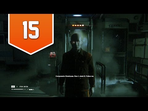 Alien Isolation (PS4) - Gameplay Walkthrough - Part 15 - COMPRESSION CYLINDER