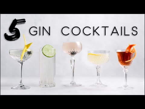 5 EASY GIN COCKTAIL RECIPES!
