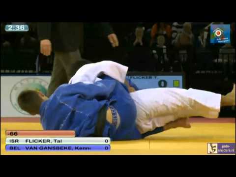 Judo 2013 European Open Men Glasgow: Flicker (ISR) - van Gansbeke (BEL) [-66kg] bronze
