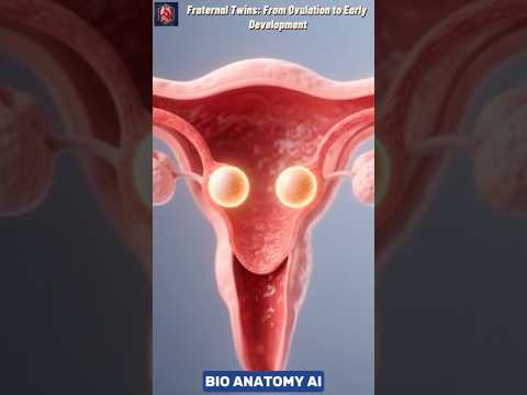 Fraternal Twins Explained | From Ovulation to Early Development in the Womb #twins #fertilization