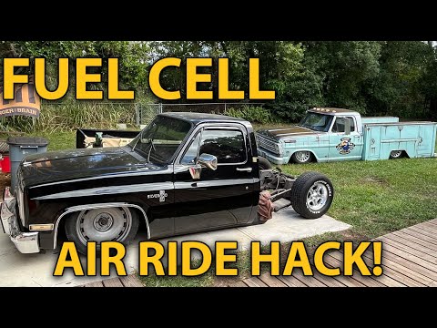 Hidden 20-Gallon Fuel Cell Install + Air Ride HACK! | C10 Square Body Ep.3 | SLAMBOX Update