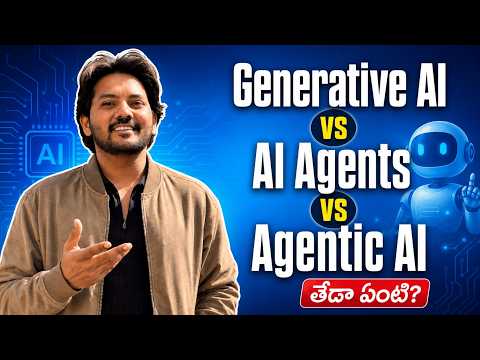 Generative AI vs AI Agents vs Agentic AI Explained with Examples