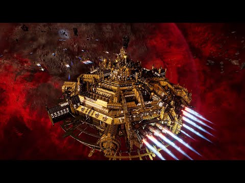 Imperial Fists vs Orks - Massive Battle - Battlefleet Gothic Armada 2