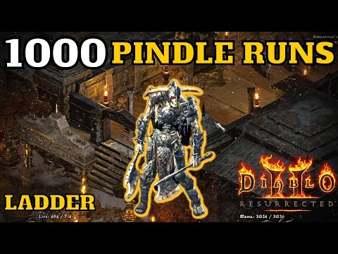 D2R - 1000 Ladder Pindle Runs Drop Highlights