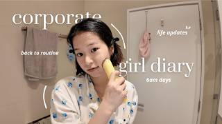 Finally BACK to my corporate diary | 6am days, life updates, back to routine, why i stop posting
