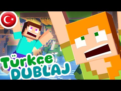 ALEX DELETES GRAVITY! Minecraft Animation - Alex and Steve's Life (TURKISH DUBBING)