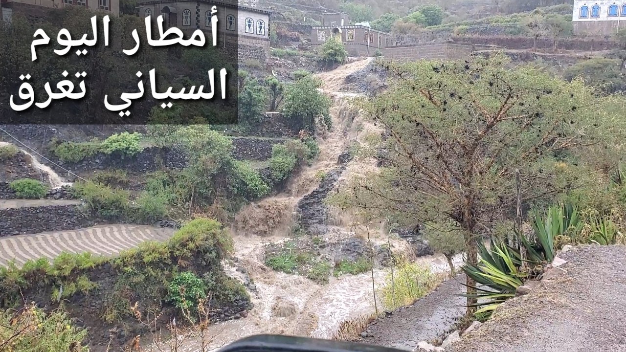 امطار اليوم جرفة  الاخضر واليابس