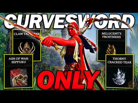 "This Curved Sword Build is... OUTRAGEOUS!" - Beating Elden Ring Using CURVED SWORDS ONLY!