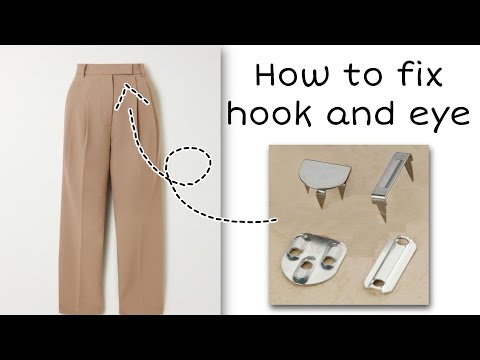 Como consertar o gancho e o olho na saia ou na faixa da calça