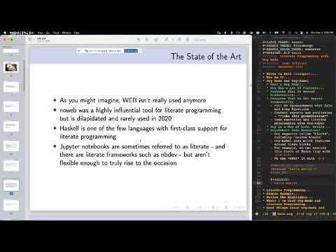 Literate Programming with Emacs - Josh Holbrook