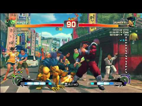 SSF4 AE [Blanka] T SRAI vs takasugi anna [Bison]