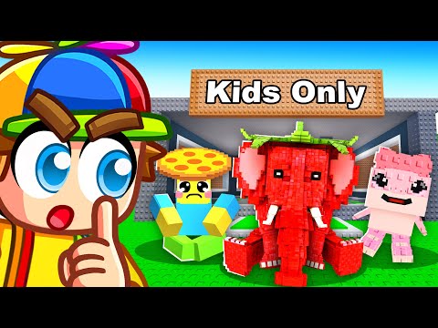 I Snuck Into a KIDS ONLY SERVER in Steal A Brainrot!
