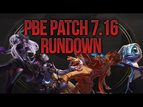 Syndra, Ori & Taliyah Nerfs! PBE Patchnotes Patch 7.16 [League of Legends] [Deutsch / German]