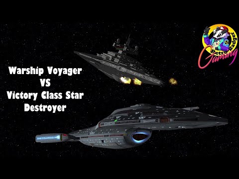 Warship Voyager VS Victory Class Star Destroyer | Star Trek Ship Battles | Bridge Commander |