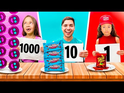 EATING 1000 LAYERS of OXXO of ONE COLOR!!