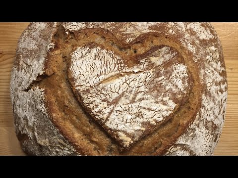 Sauerteigbrot backen - 🇩🇪 Mein Rezept mit Dinkelmehl