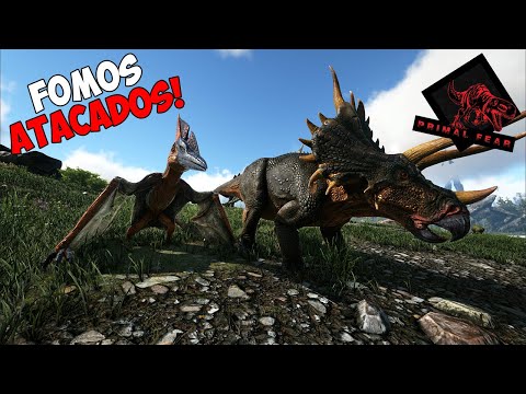 FOMOS ATACADOS ENQUANTO PROCURAVAMOS O NOSSO HERBIVORO! ep.05 - ARK PRIMAL FEAR GENESIS