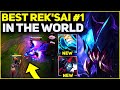 RANK 1 BEST REK'SAI IN THE WORLD AMAZING GAMEPLAY! | Season 13 League of Legends