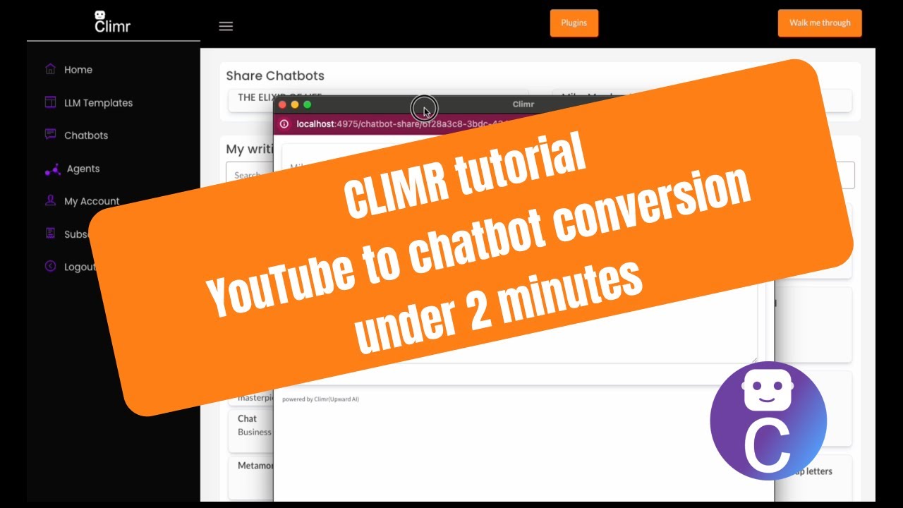 convert youtube to chatbot