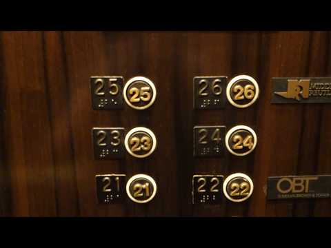 ULTRA RARE Dover Traflomatic Traction Elevators at The Brown & Williamson Tower, Louisville, KY