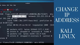 How to change ip address in kali linux