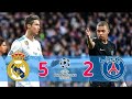 Real Madrid vs Paris SaintGermain 5-2 All Goals HD