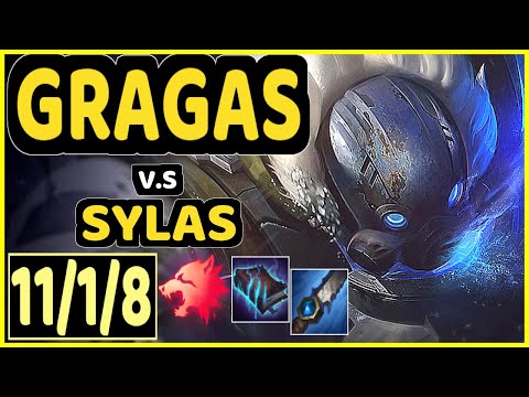 SKEANZ (GRAGAS) vs SYLAS - 11/1/8 KDA JUNGLE CHALLENGER GAMEPLAY - EUW