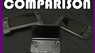 Comparison between GPD XD, BlazeTab + JXD S7800b Android Game Consoles
