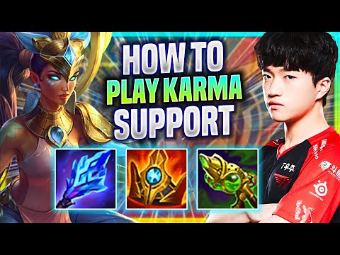 LEARN HOW TO PLAY KARMA SUPPORT LIKE A PRO! | T1 Keria Plays Karma SUPPORT vs Thresh! Season 2022